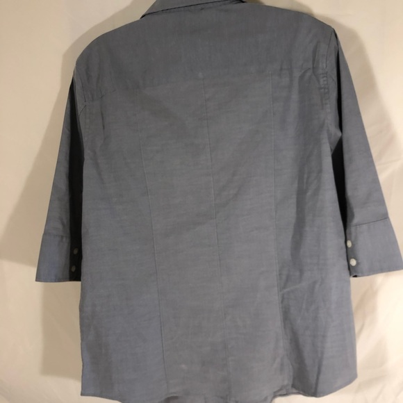 Van Heusen button up blouse 3/4 sleeve M - Picture 2 of 5